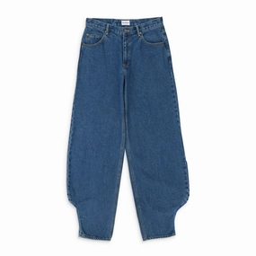 CURVE HARD DENIM BLUE STRAIGHT-FIT JEANS Subtle Detail