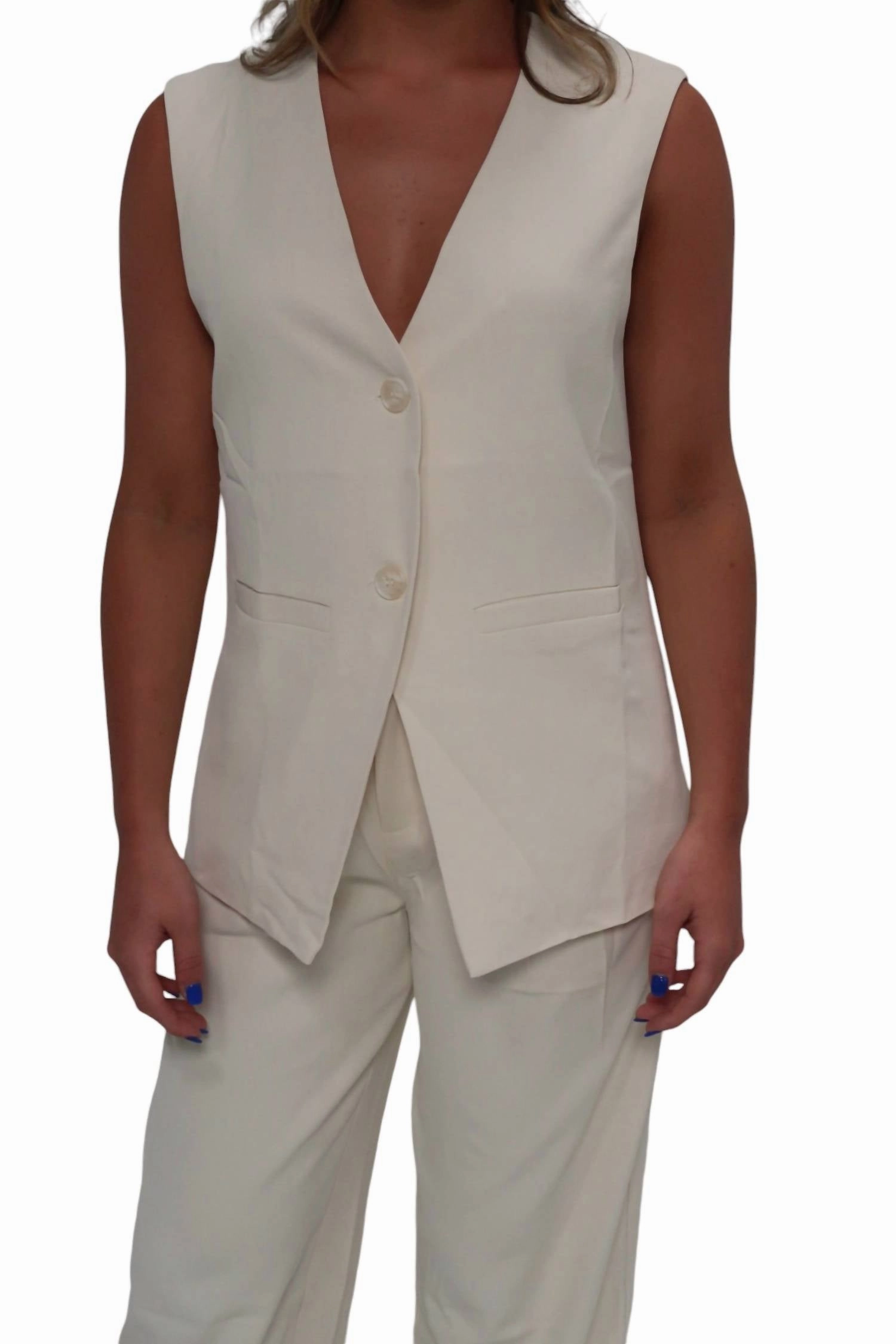 Plush Terry Cloth Double Needle Stitching The Villa Set In White