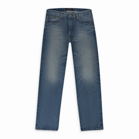 Balanced Piece Blue Baggy Biker Denim Jeans
