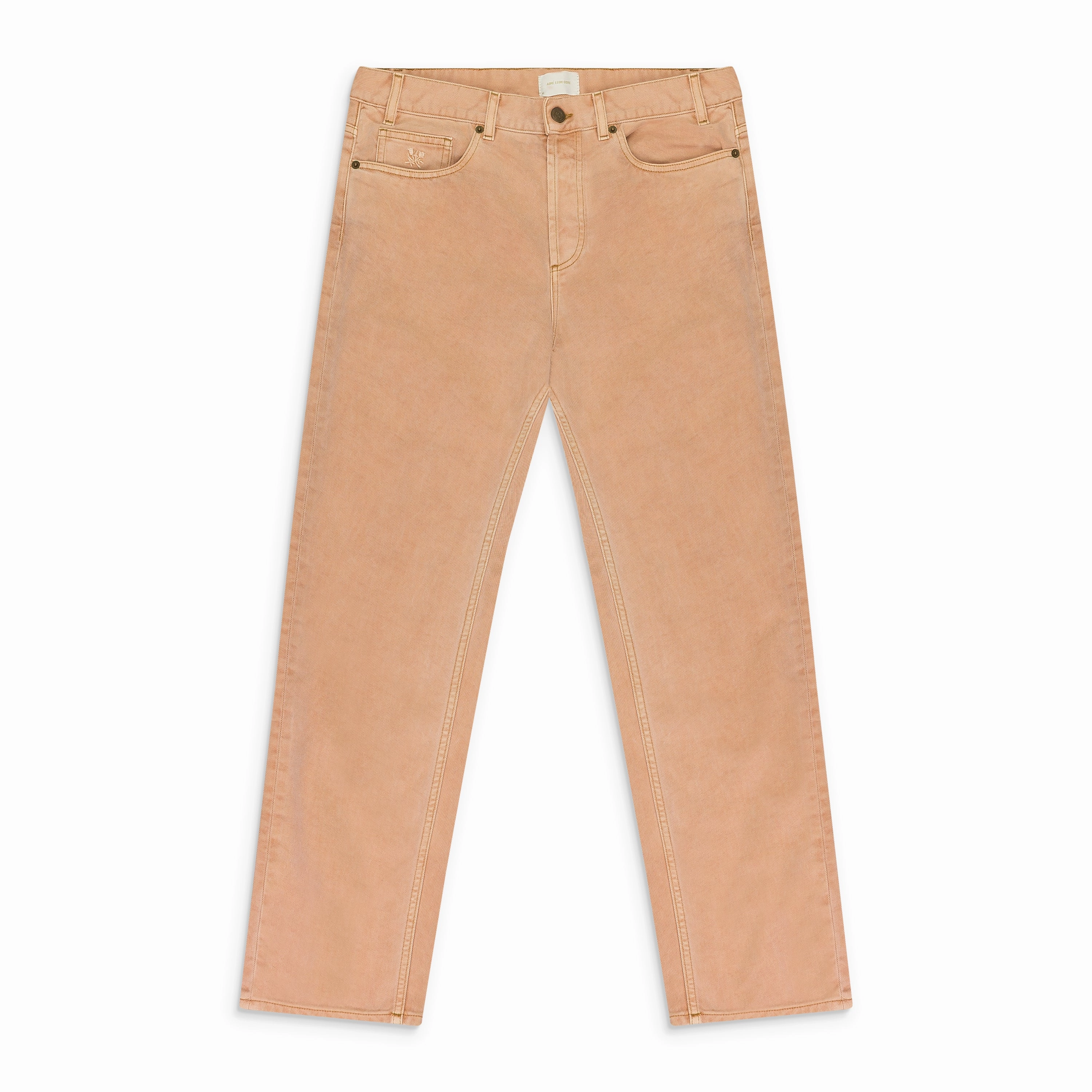 LIGHT PINK GARMENT DYED 5-POCKET DENIM Neutral Piece Party Look Luxury
