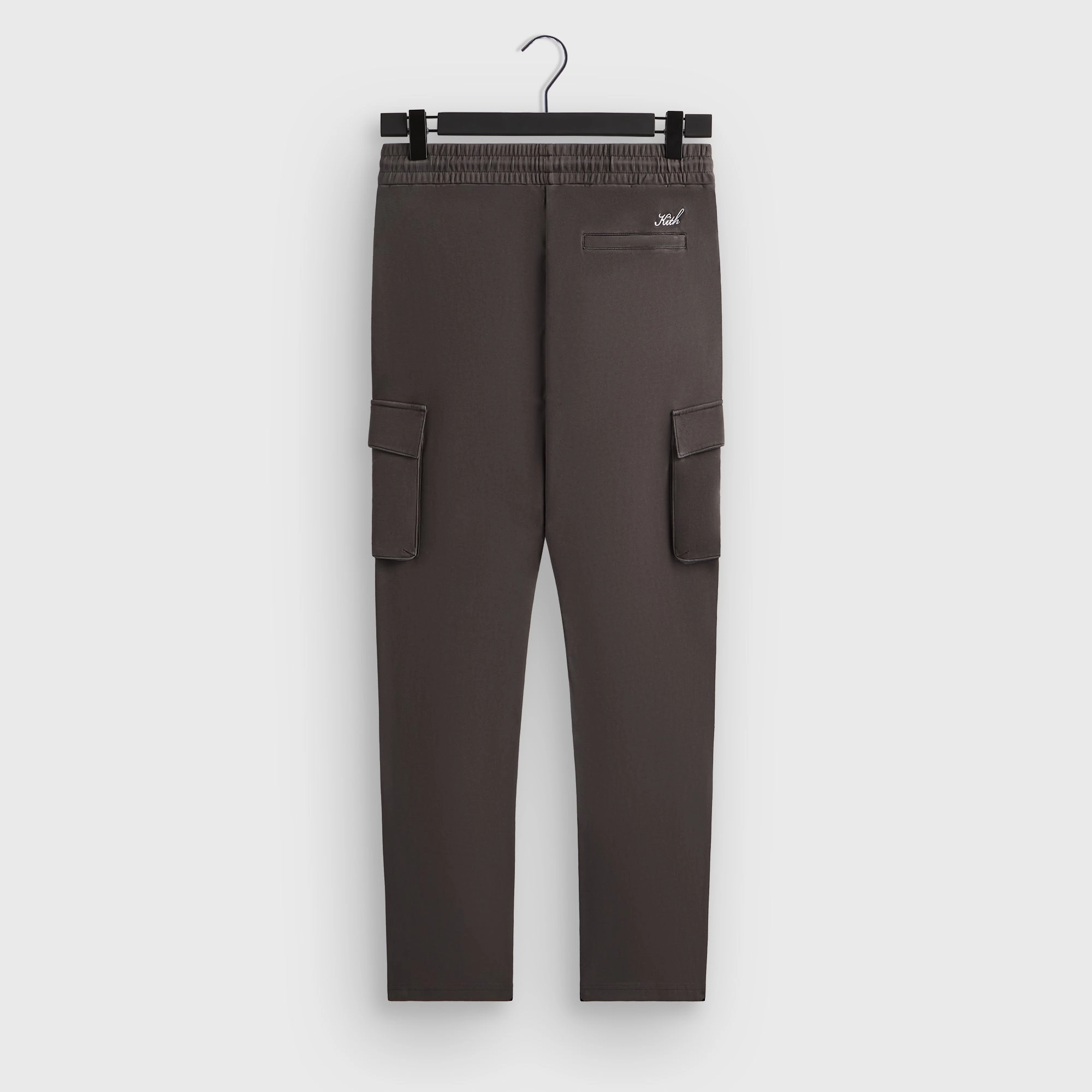 Durable Seam Construction Flat Lock Stitching Kith Crystal Wash Interlock Bryson Cargo Pant - Somber