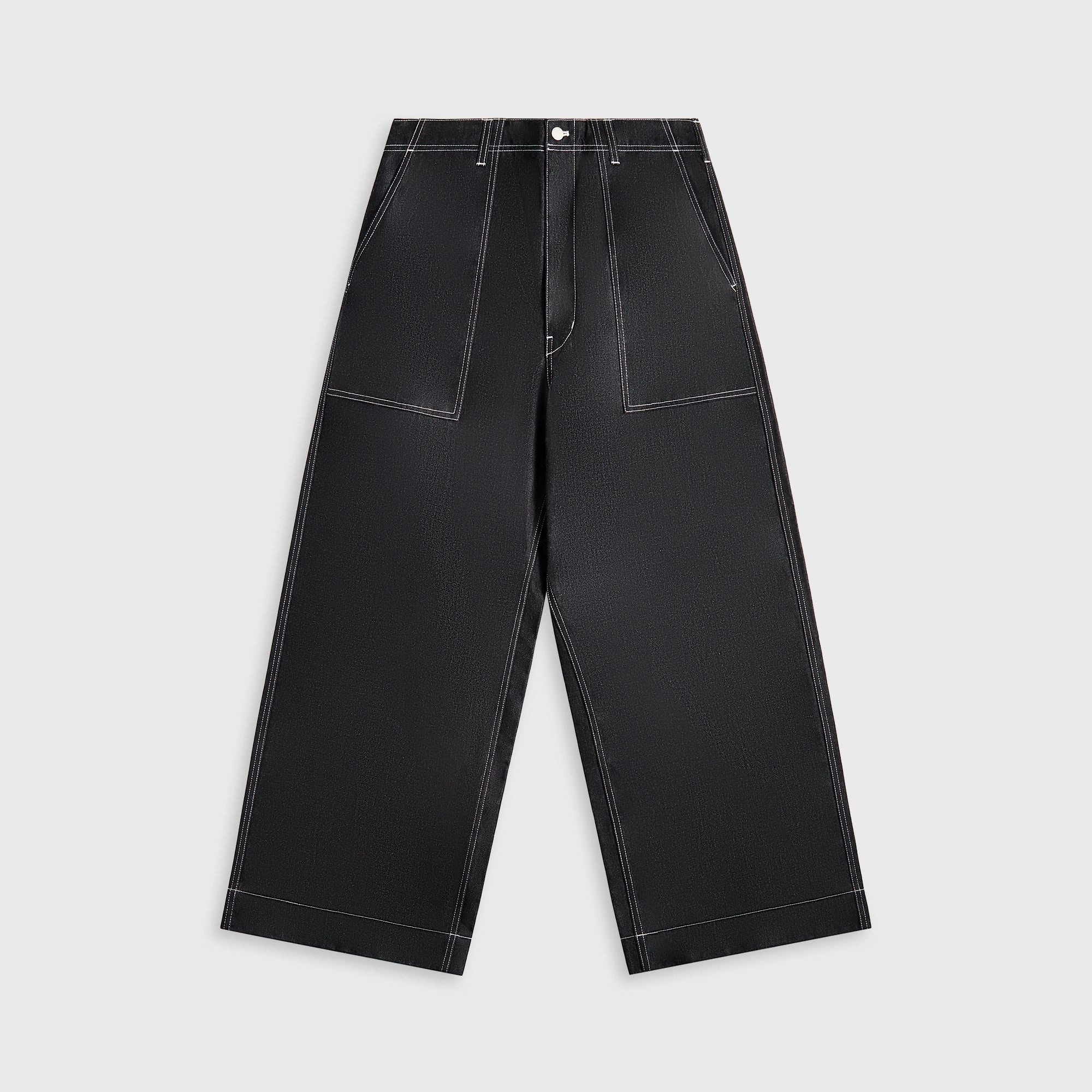 Water Resistant Finish Anti Static Fabric CDG Homme Pants - Navy / White