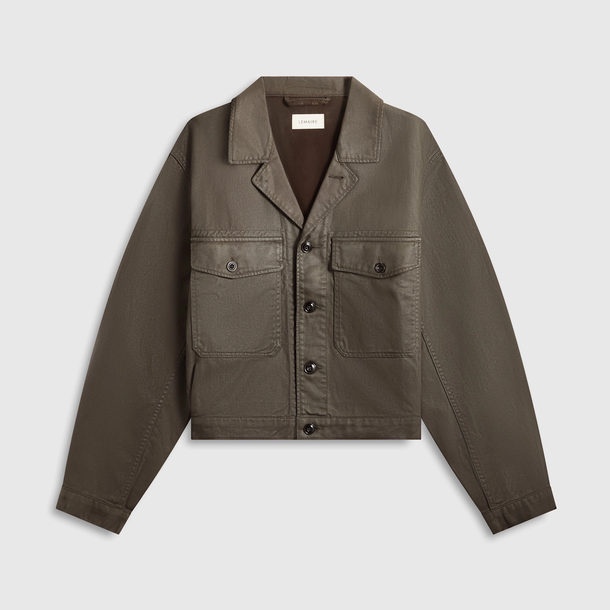 Lemaire Trucker Jacket - Dark Chocolate Snag Free Fabric