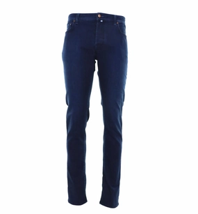 Men's Bard Tailored Fit Jean In Dark-Blue Common Outfit
