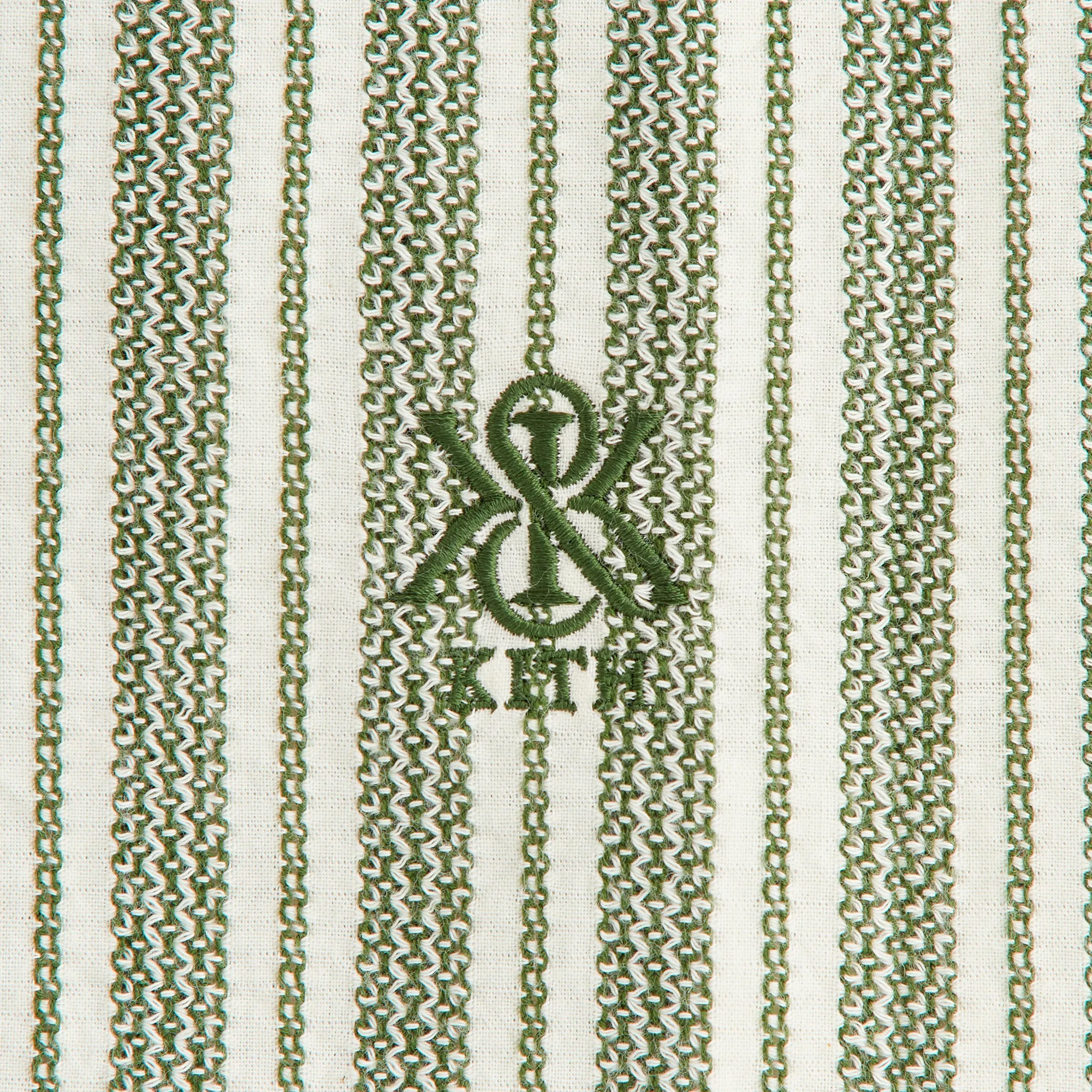 Mature appeal Multi Pocket Utility Kith Women Ora II Dobby Stripe Shirt - Turf