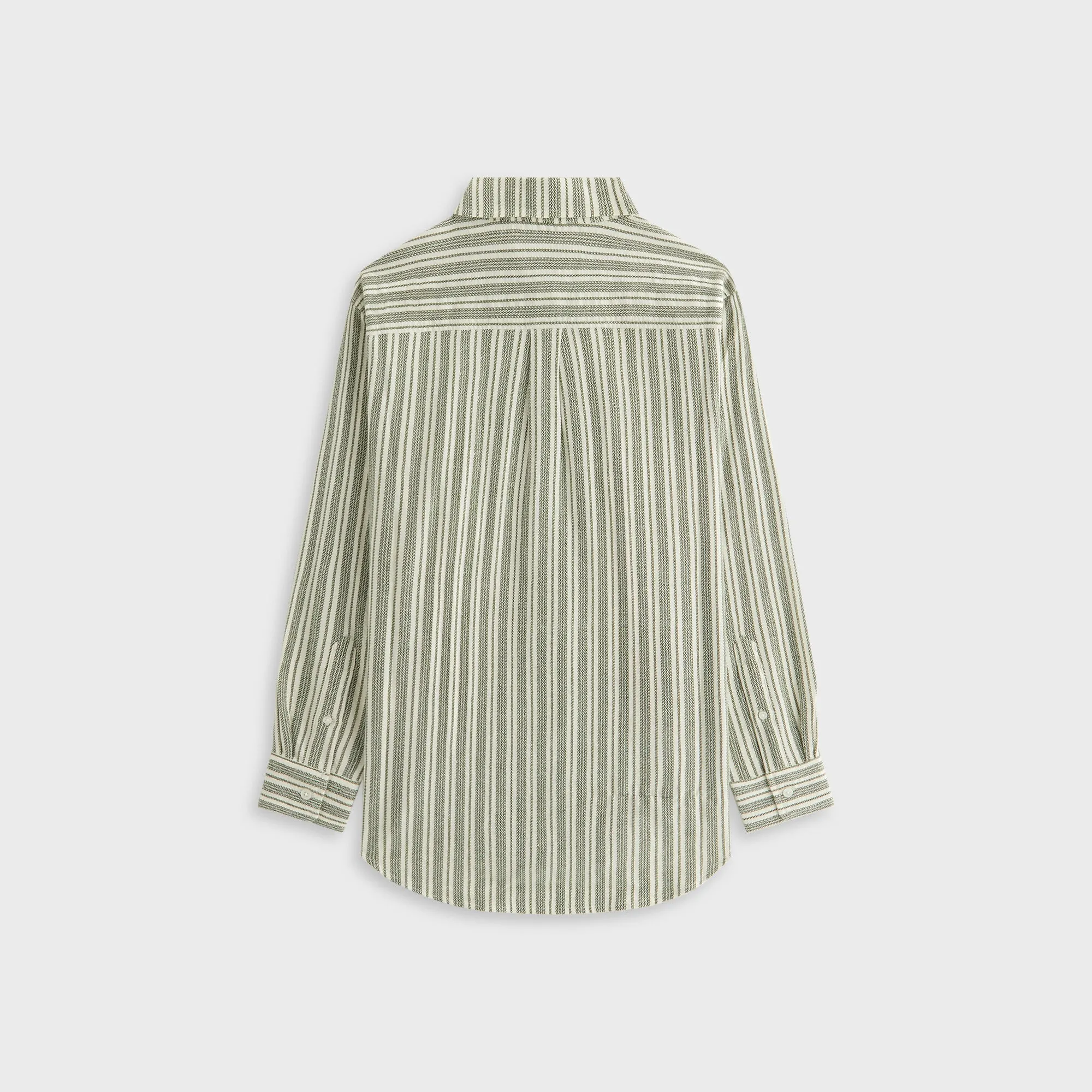 Moisture Wicking Material Durable Thread Construction Kith Women Ora II Dobby Stripe Shirt - Turf