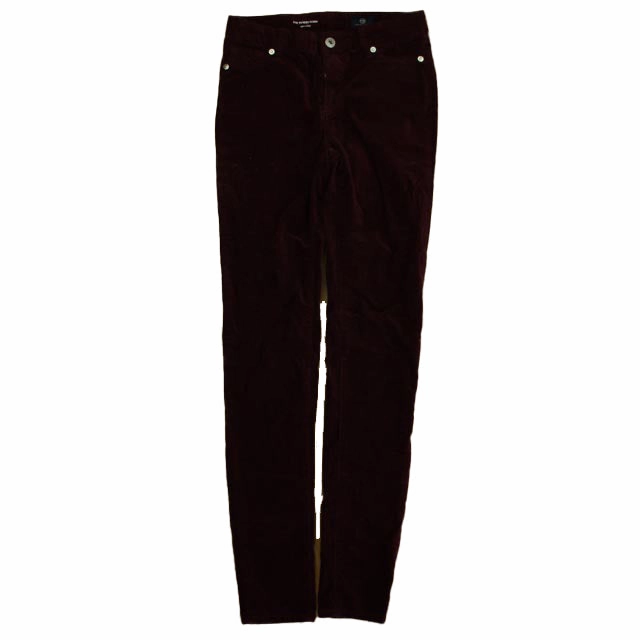 Breathable fabric Adriano Goldschmied Girls Burgundy Jeggings Size: 16 Year