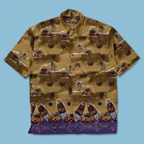 Vintage Hawaii Shirt Large Outerwear Companion checkered pattern