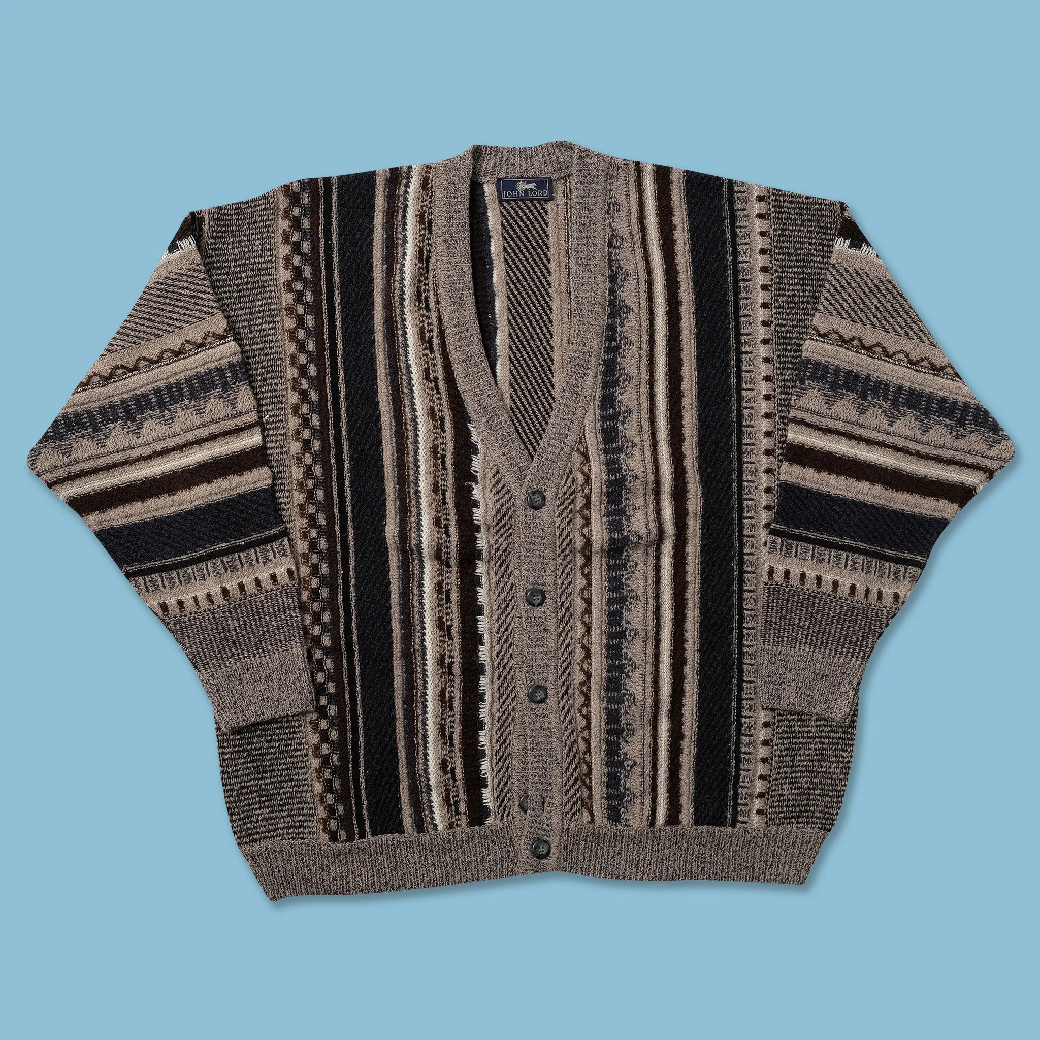 Vintage Knit Cardigan XLarge product vacation wearability
