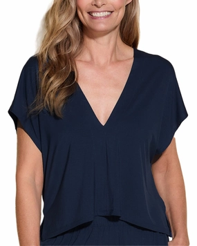 MachineWashable Fabric Butterfly Hem Detail Cosabella Talco Double V Top
