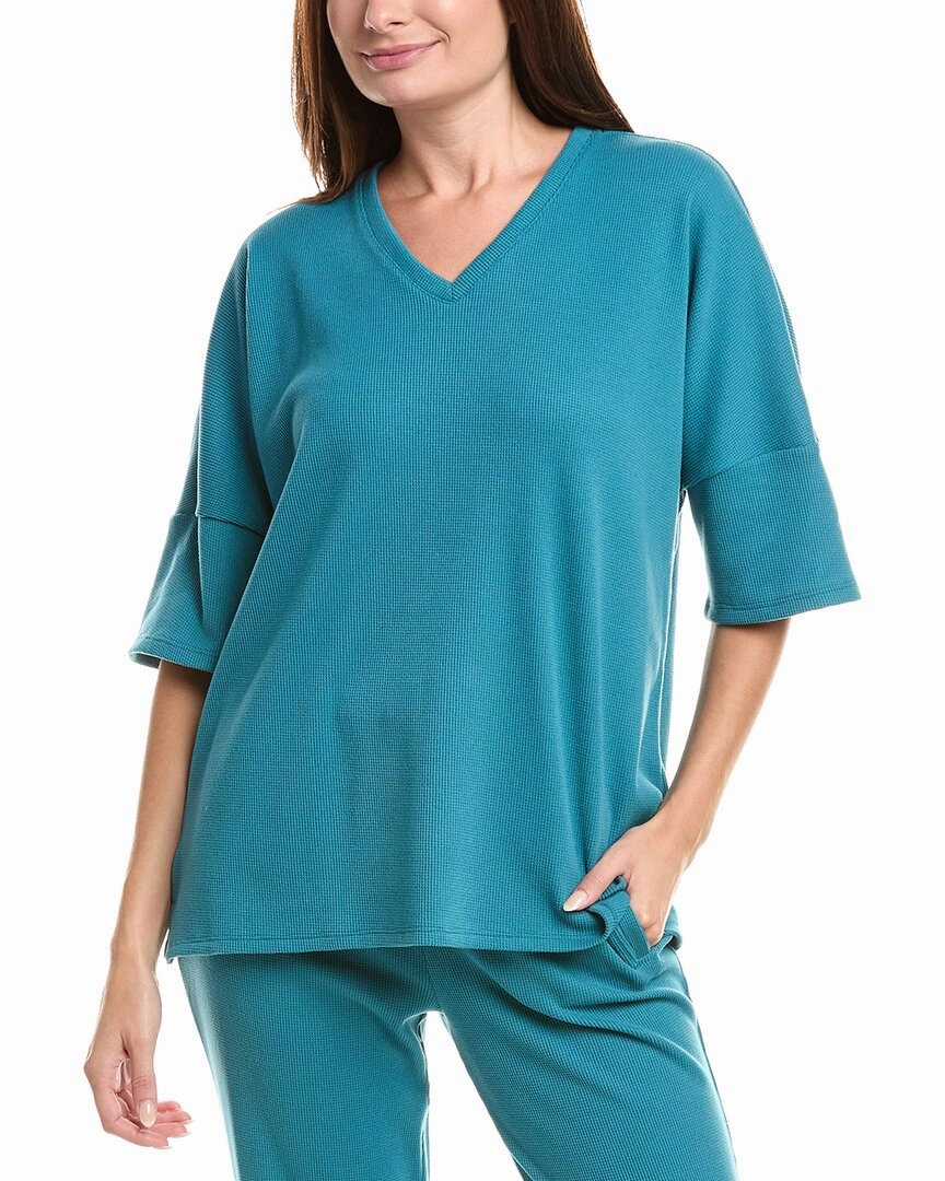 N Natori Tranquility V-Neck Top Stretch Knit Material