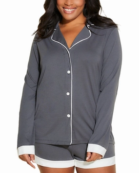 Smooth zipper closure Sustainable Manufacturing Cosabella Bella 2pc Top & Boxer Set