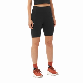 Salomon | Women's SHAKEout BLISS 8" Short Tights - Deep Black Workwear alternative