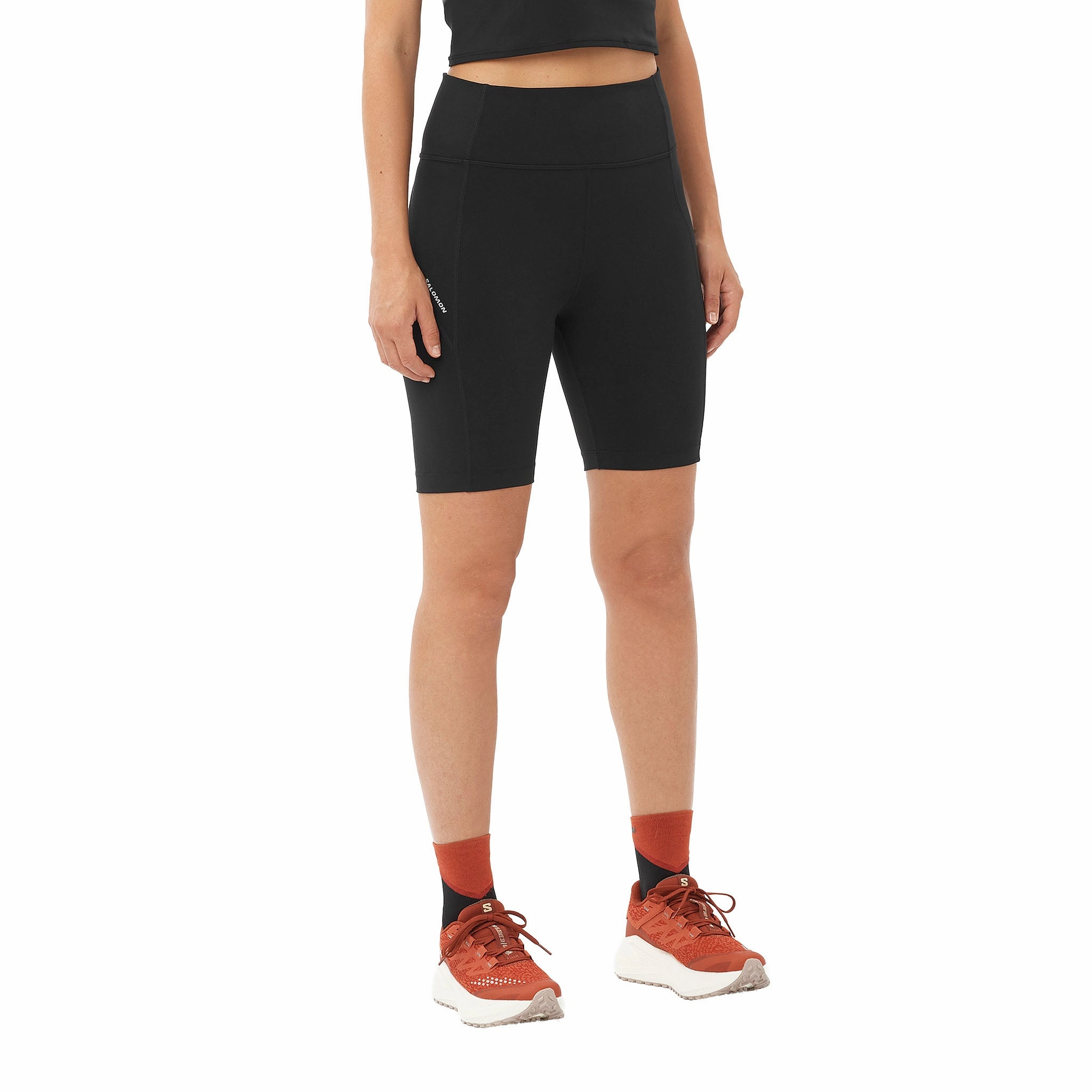 Salomon | Women's SHAKEout BLISS 8" Short Tights - Deep Black hockey rink gift venue