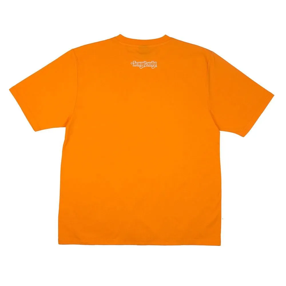 Chic Cut Baglady SkullCrusher T-Shirt - Tangerine