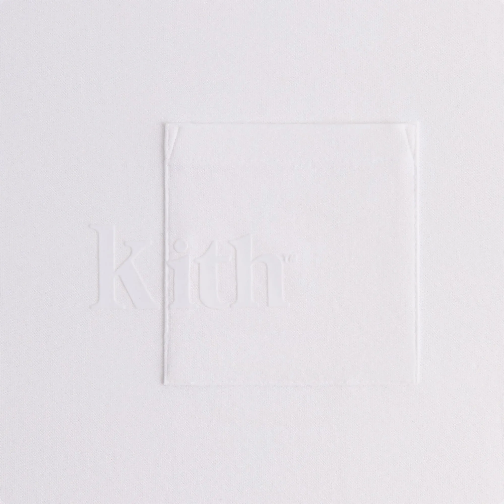 Kith Short Sleeve Quinn Tee - White Breathable mesh panel Distressed Hem Finish