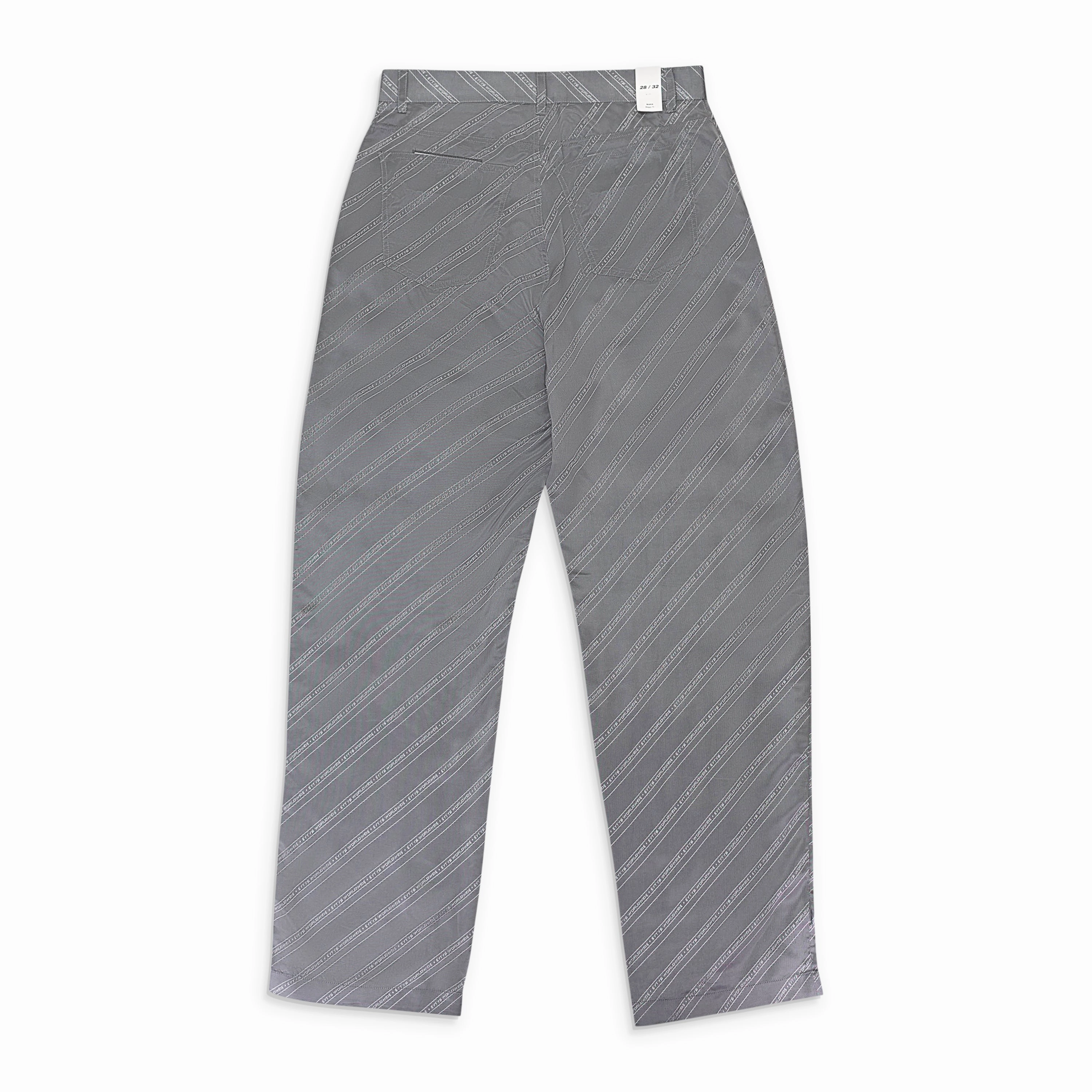 Relaxed Thigh Cut Modern Couple Look BENZ MONOGRAM SLATE GREY JEANS