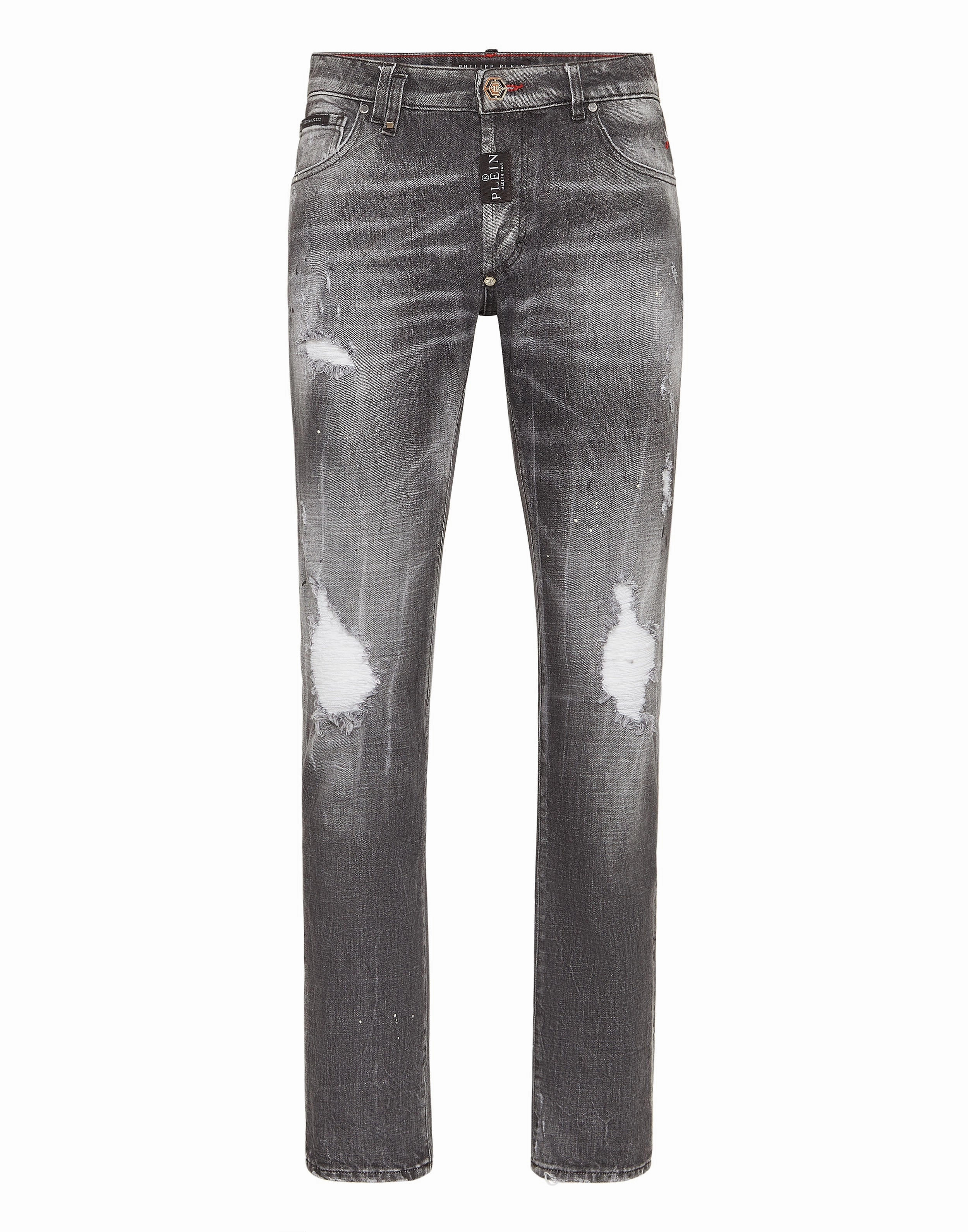 Denim Super Straight Cut Trousers Universal Fit Sizing