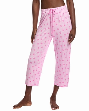 Non Restrictive Silhouette Ellen Tracy Cropped Pajama Pant