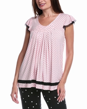 MultiPurpose Loungewear LongLasting Durability Ellen Tracy Flutter Sleeve Top