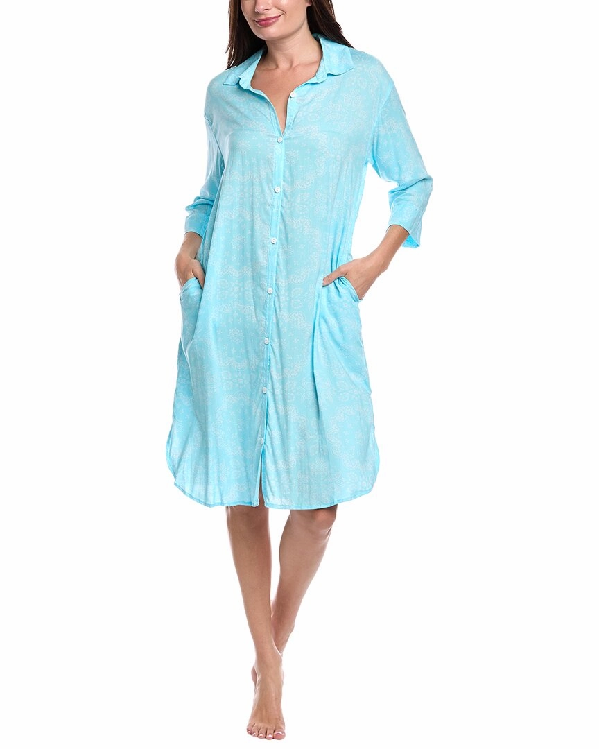 Seamless construction Ellen Tracy Midi Sleep Shirt