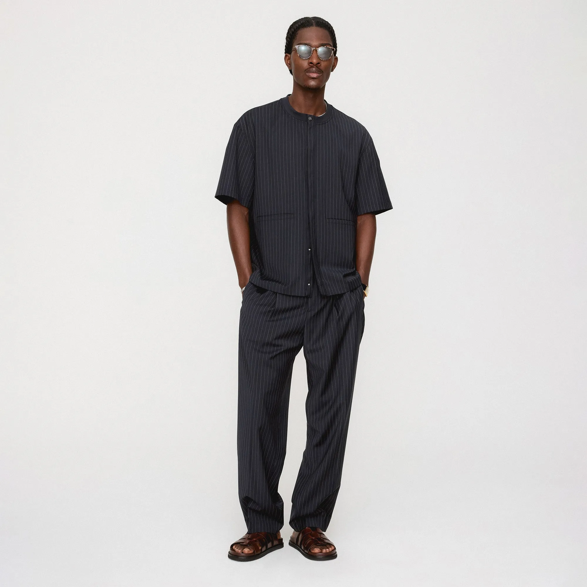 Soft Material Urban Trend &Kin Tropical Wool Casper Shirt - Admiral
