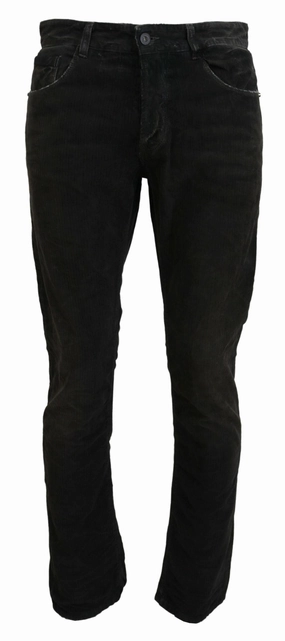 Costume National  Cotton Corduroy Men Casual Men's Jeans Office Wear Couple Look Work Ready