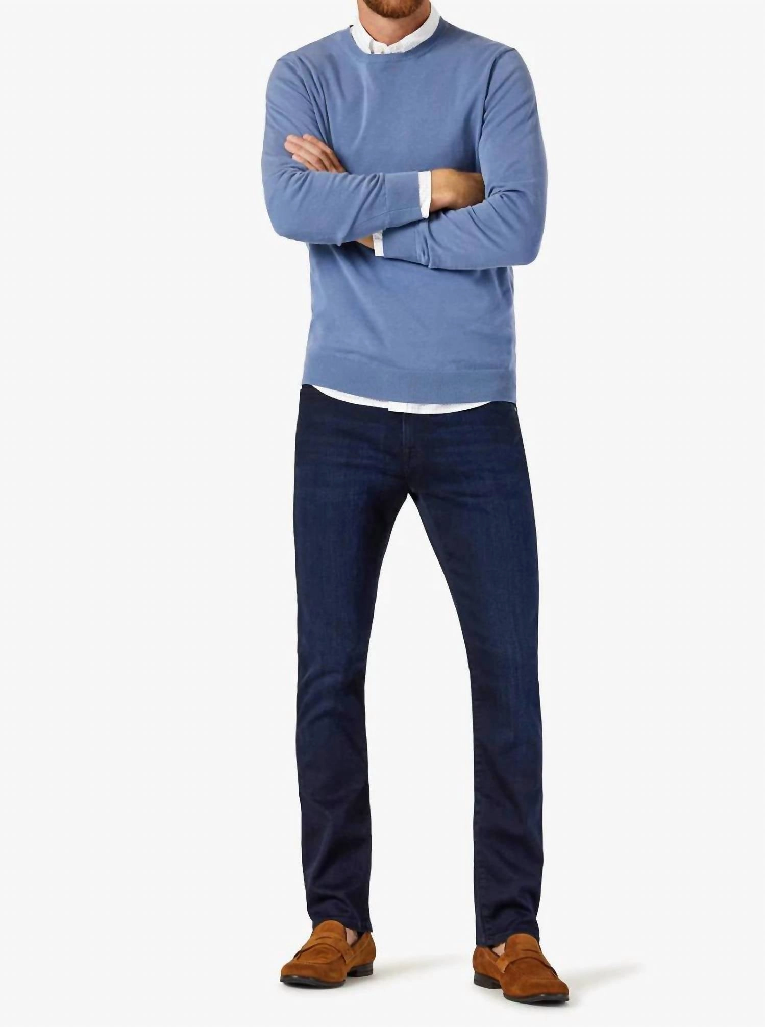 Soft Date Night Street Fashion Courage Straight Leg Jeans In Ink Urban