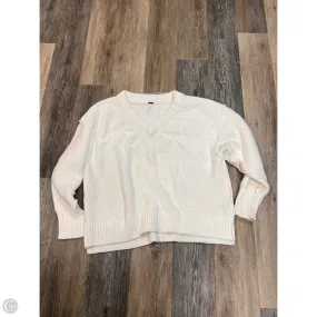 Stretch Material TumbleDryFriendlyMaterial Sweater By Free People In White, Size: Xs