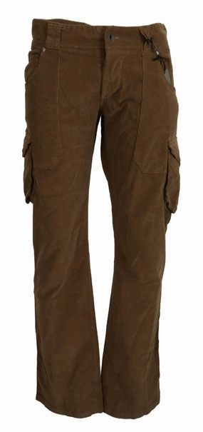 Ermanno Scervino  Cotton Corduroy Cargo Men's Pants Artist Vibe Weekend Warrior Gym Ready