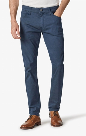 Distressed Detailing Men's Courage Straight Leg Pants In Petrol Coolmax