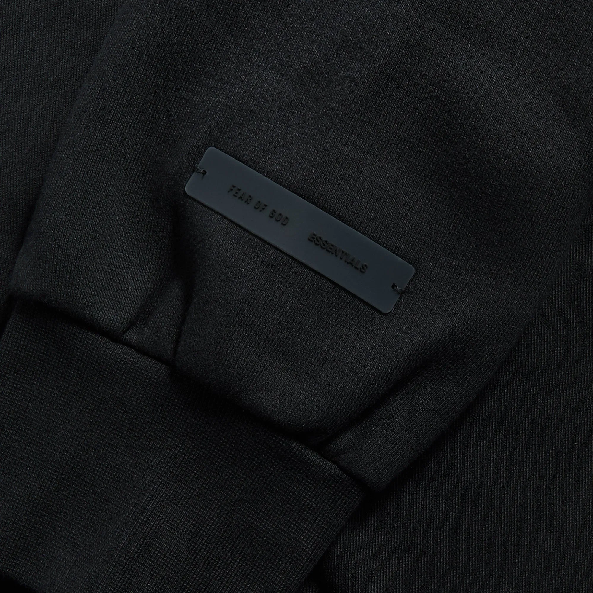 Essentials Classic Fit Fleece Zip-Up Hoodie - Jet Black Layered Home Wear