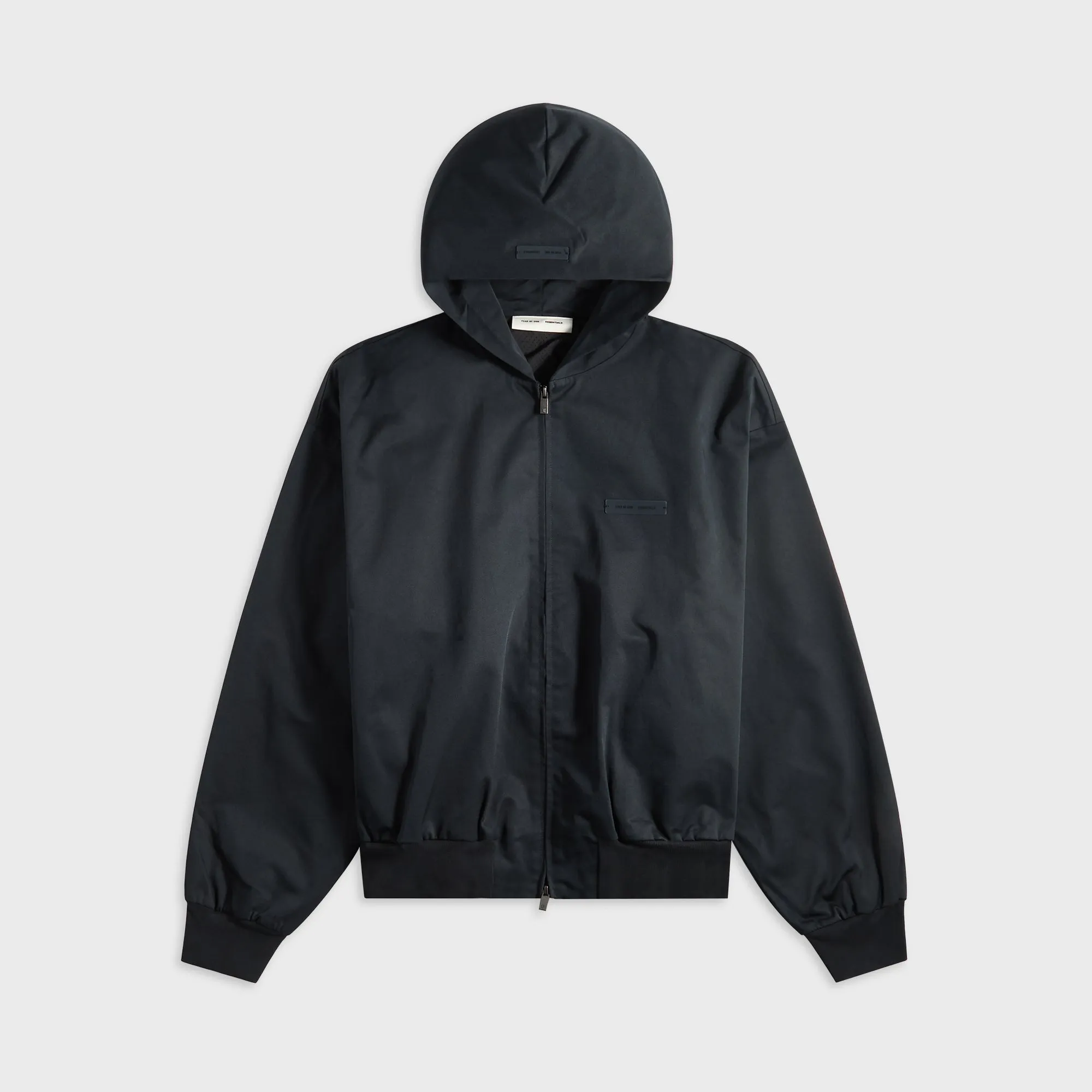 Valentine's Day Wool Essentials Poly Cotton Twill Hoodie - Jet Black