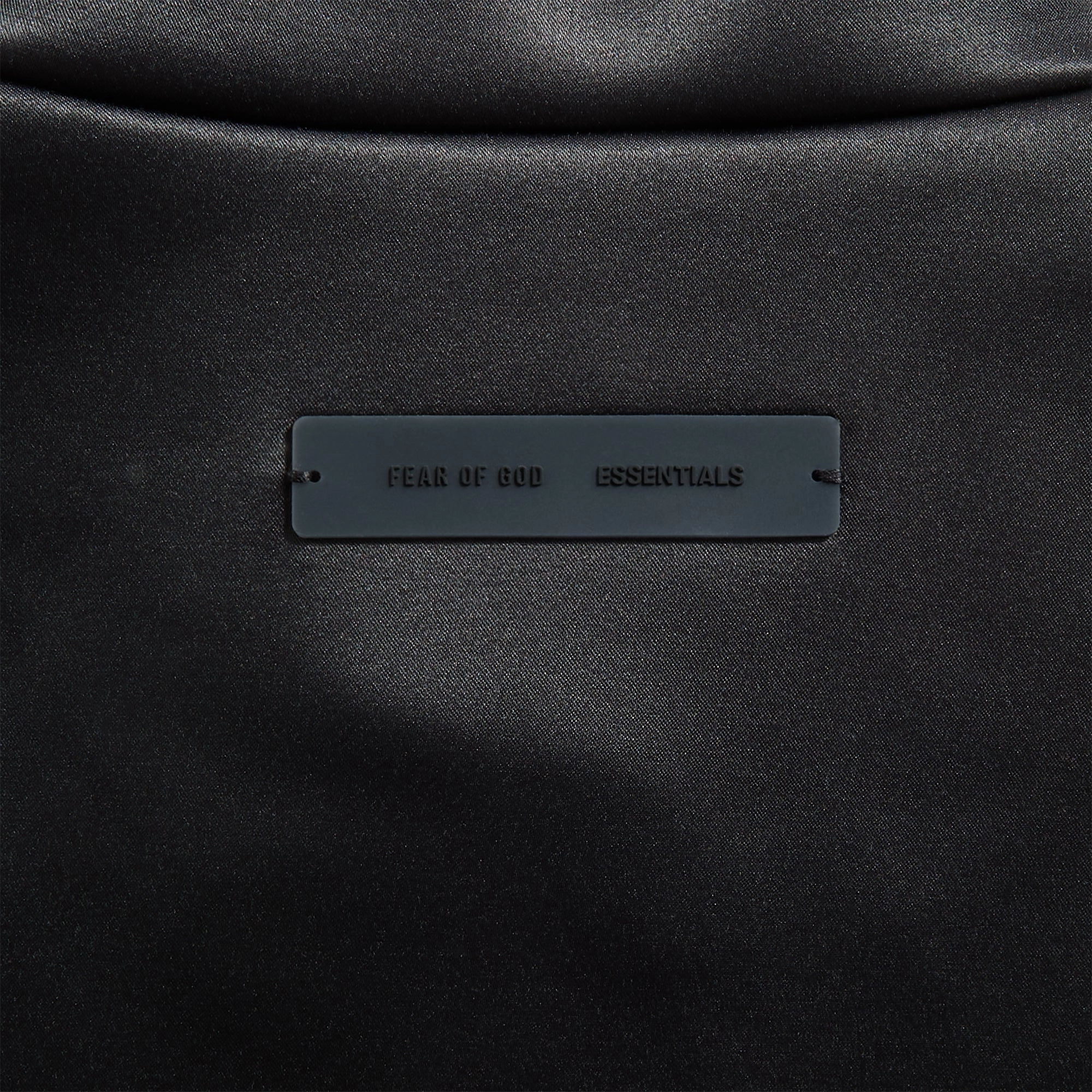 Everyday Look Essentials Bonded Satin Zip-Up Bomber - Jet Black