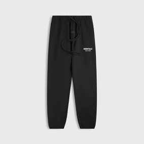 Essentials Classic Fit Fleece Sweatpant - Jet Black Simple Silhouette Mid-rise fit
