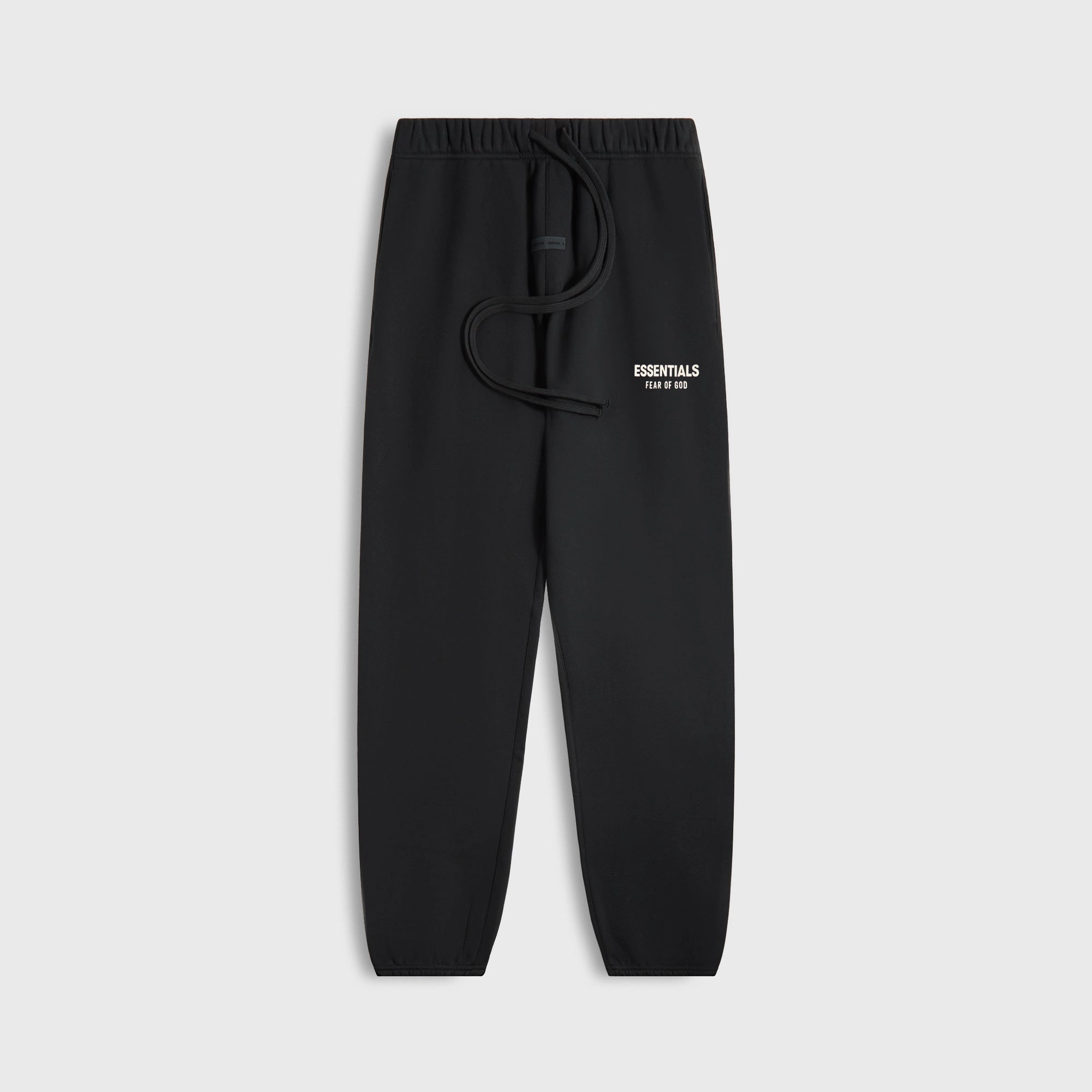 Stain Resistant Weave Workwear Essentials Classic Fit Fleece Sweatpant - Jet Black