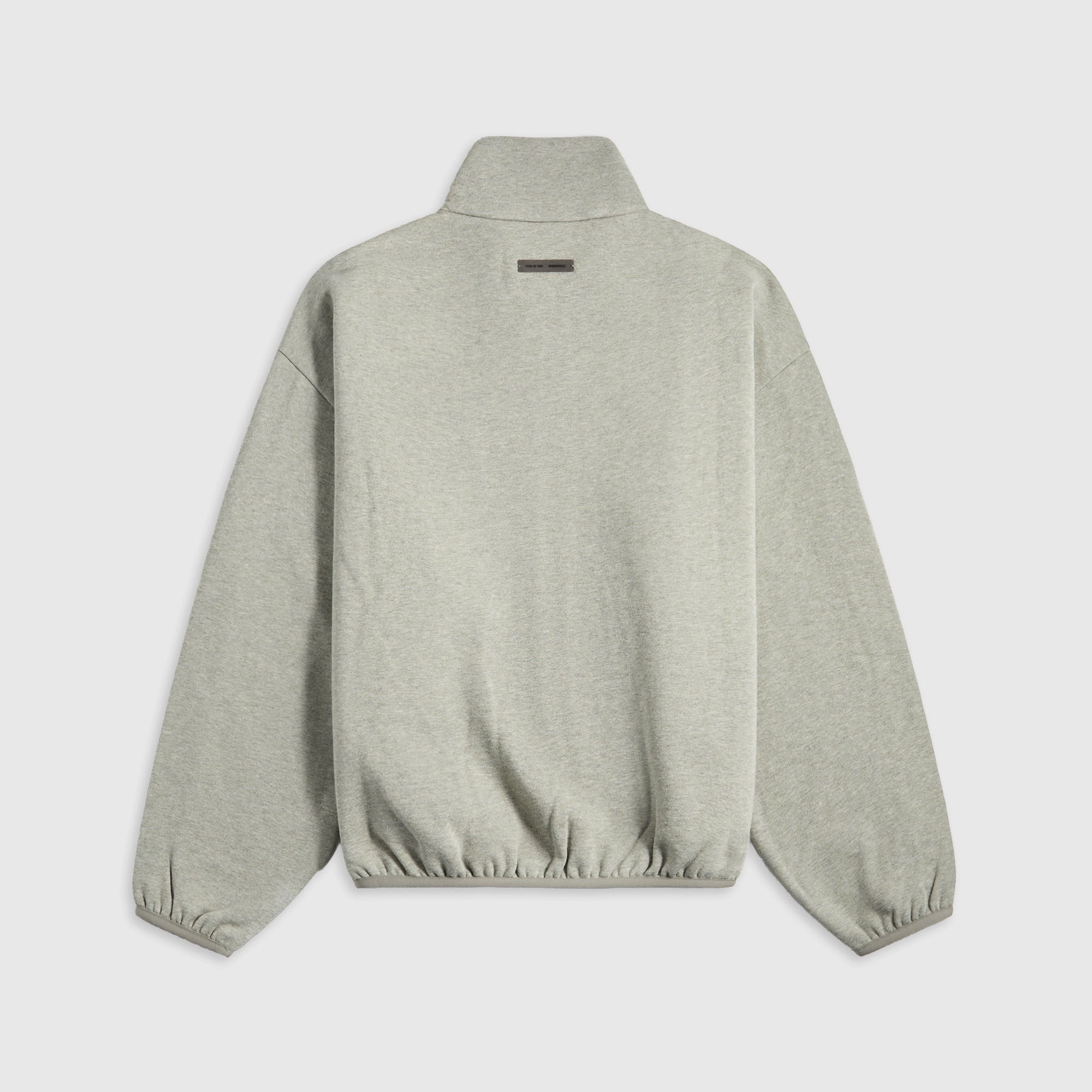 Light Day Jacket Essentials Modern Fit Fleece Track Jacket - Concrete Heather / Black