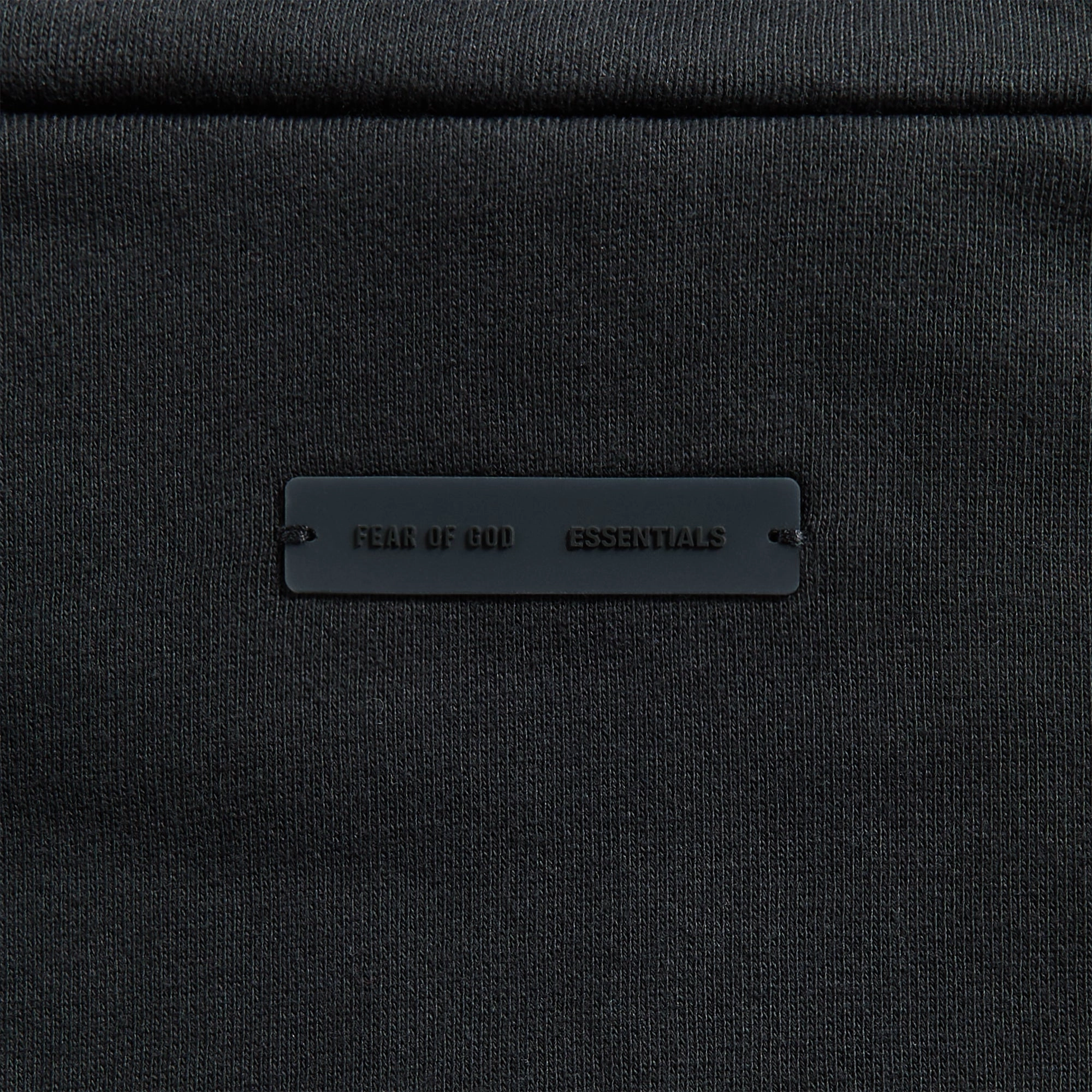 ReinforcedSeams Essentials Modern Fit Fleece Track Jacket - Jet Black / Cloud White