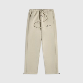 Move Freely Light Fit Essentials Relaxed Fleece Sweatpant With Piping - Abbey Stone