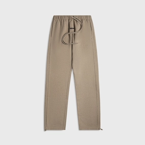 Comfortable Layers Essentials Relaxed Fleece Sweatpant With Piping - Homestead Heather