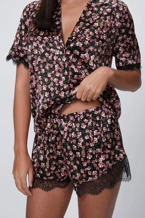 Soft Fabric Esti Pajama Short In Pansy