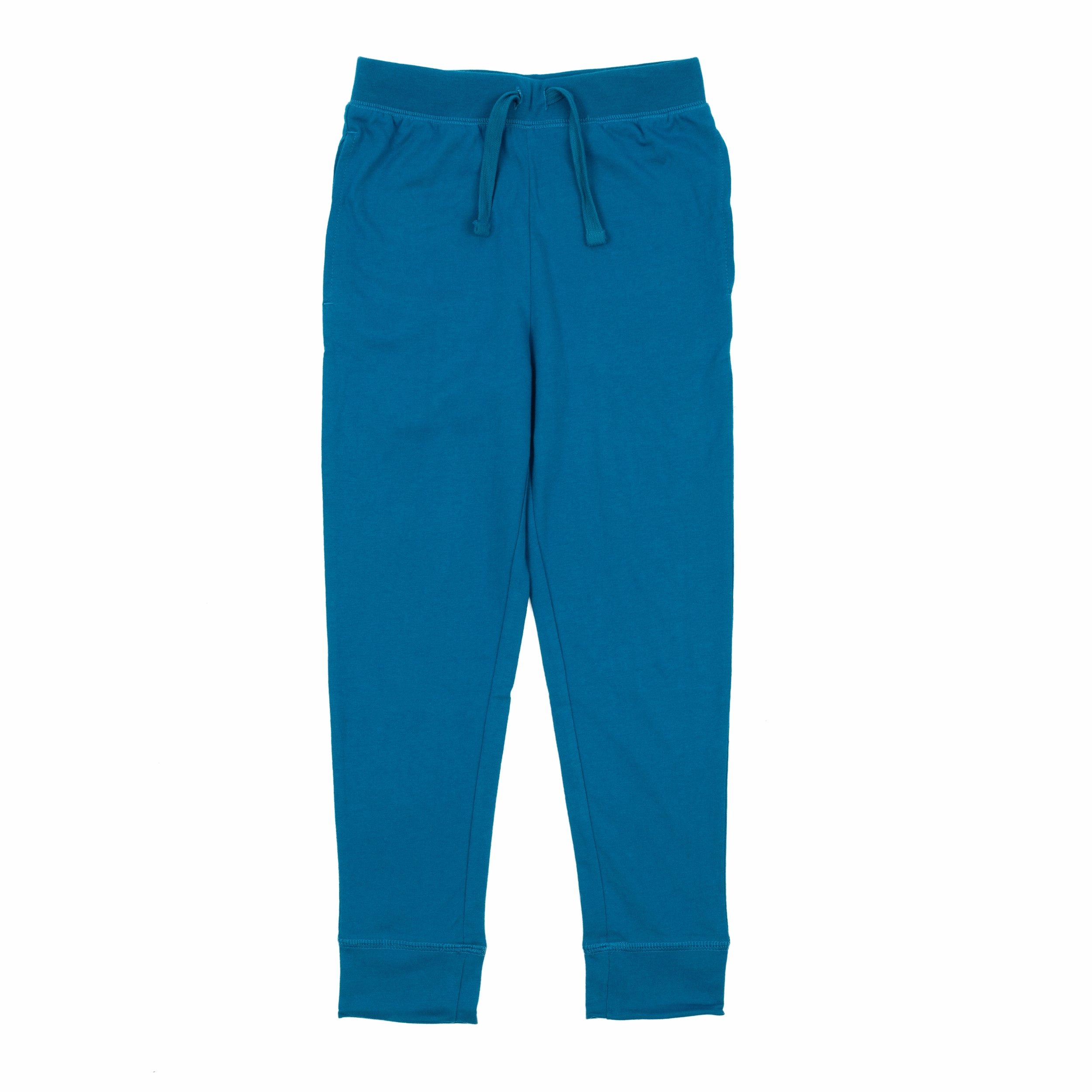 Kids Drawstring Jogger Pants Boho Solid Color Modern Design No Gap Waistband