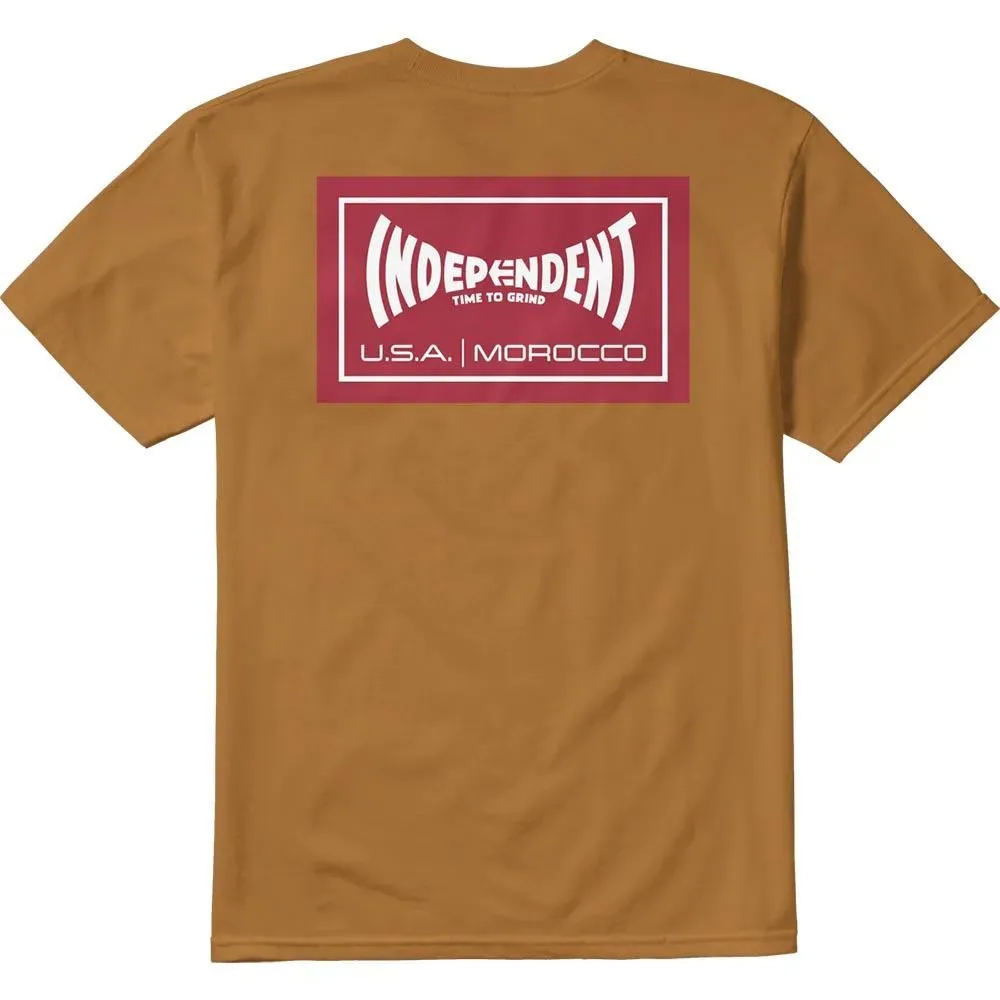 NonRestrictive Cut Etnies Independent Wash T-Shirt - Tobacco