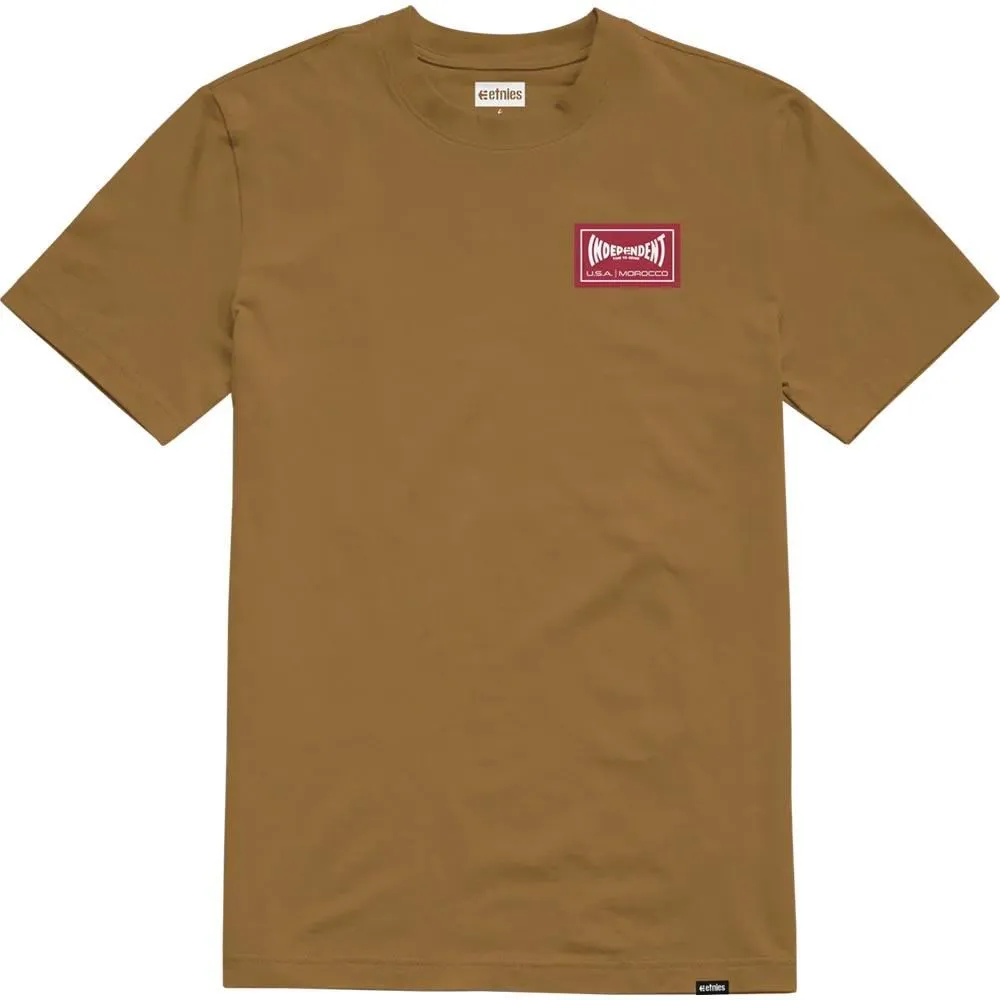 Street Style Etnies Independent Wash T-Shirt - Tobacco