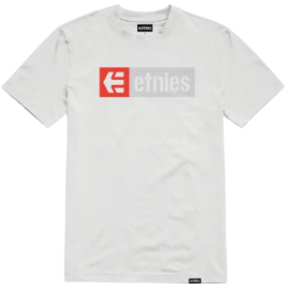 Etnies New Box T-Shirt - White/Grey/Red Casual Day Wear Casual Essentials