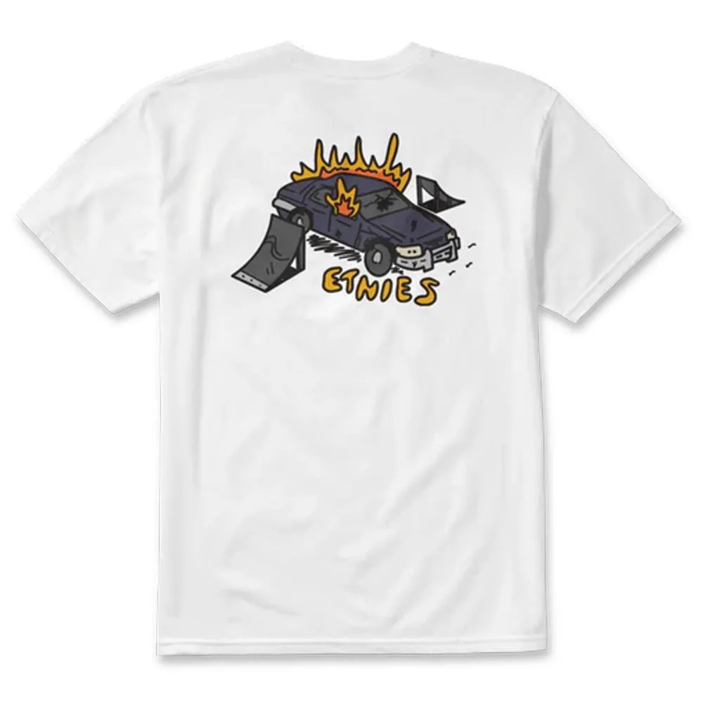 easy to pair Plus size confidence Etnies On Fire T-shirt - White