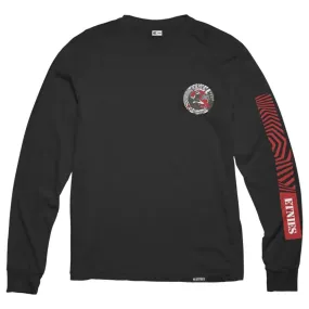 Leisure Wear GentleWashResistance Etnies Rebel Retro Long Sleeve T-Shirt - Black