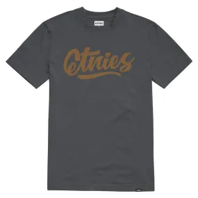 Etnies Script T-shirt - Charcoal Matte Look