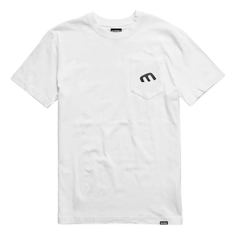 Etnies Style E Pocket T-Shirt - White Ethically Sourced Materials Limited Edition