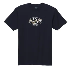 Comfy Fit Layer Minimal Comfort Wear Vans Snake Center Logo T-Shirt - Navy